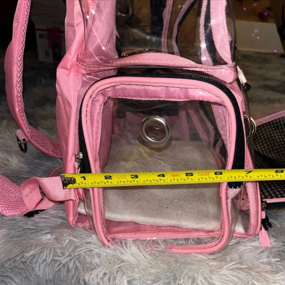 Yudodo Pink Mesh breathable Large Pet Carrier Backpack NWT